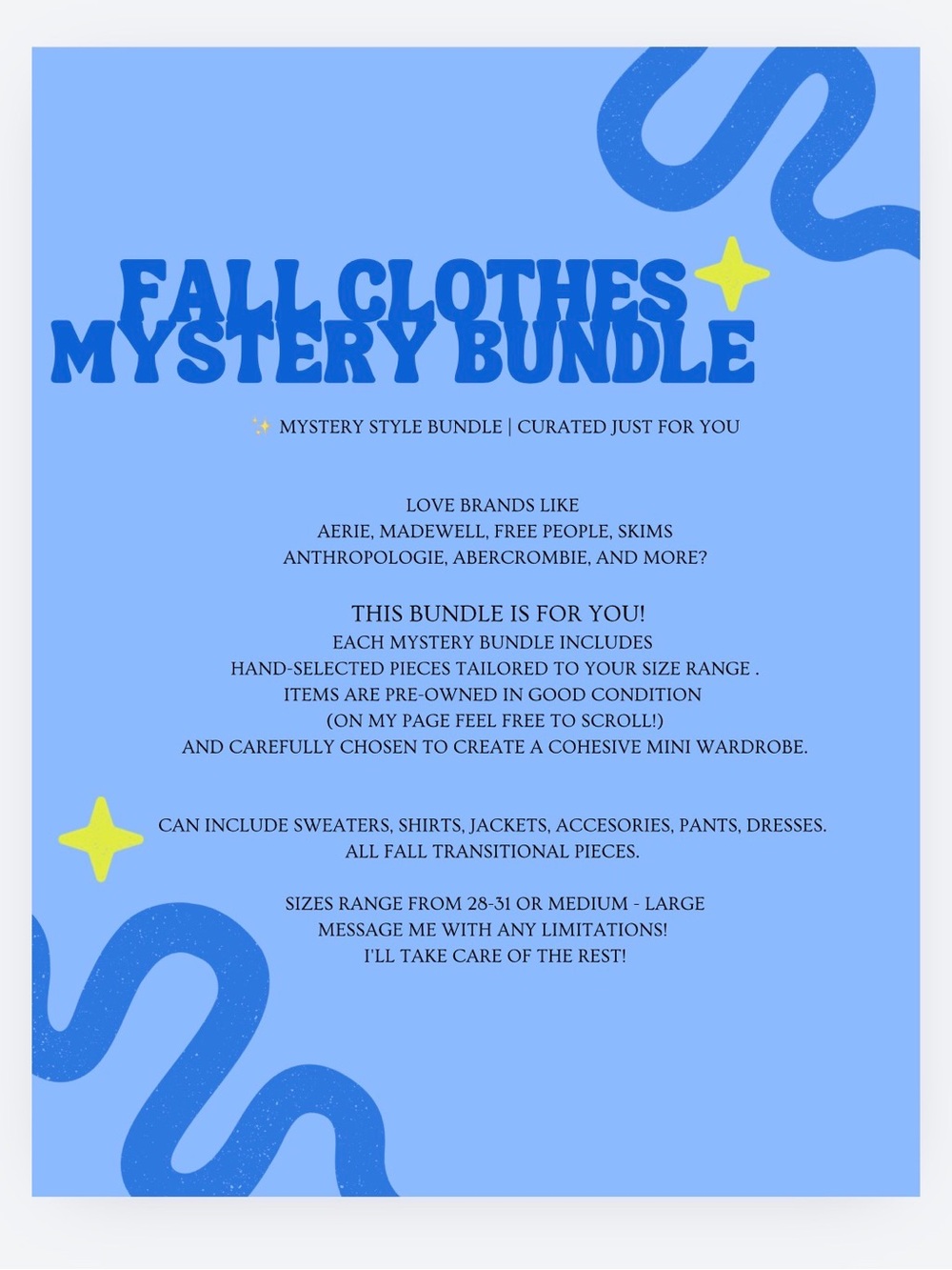 Fall Clothes Mystery Bundle - WOMENS